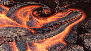 lava design, lava, volcano, nature HD wallpaper