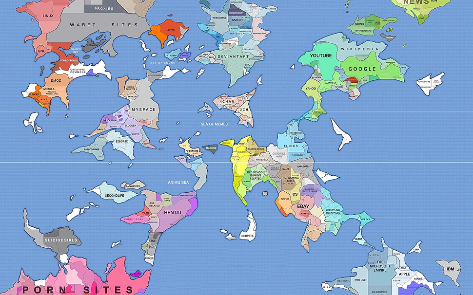 Map illustration HD wallpaper