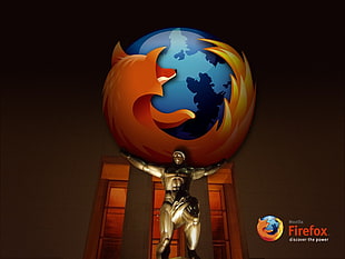 Firefox logo, Mozilla, Mozilla Firefox, open source, logo HD wallpaper