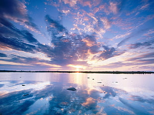 horizon wallpaper, sunset