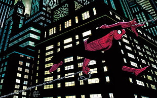 Spider Man animated illustration HD wallpaper