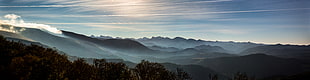 panorama landscape photography of mountains