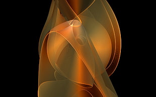 orange flame digital wallpaper