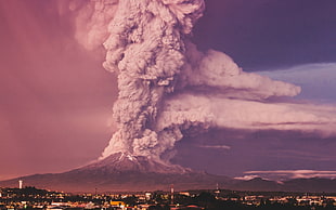 Vulcan eruption HD wallpaper