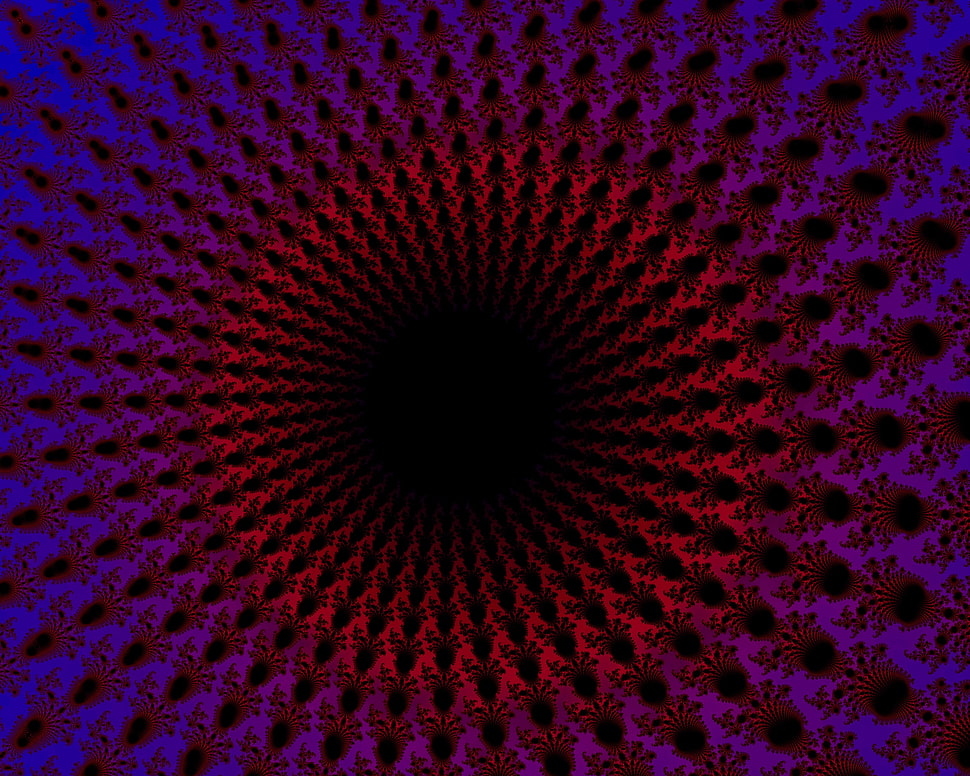 psychedelic effect illustration HD wallpaper