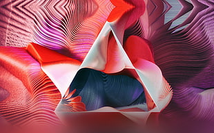 optical illusion, spirals, abstract, triangle