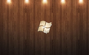 Windows logo, logo, textured, computer, Microsoft