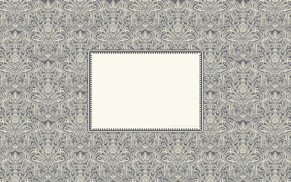 white and gray photo frame HD wallpaper