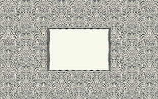 white and gray photo frame