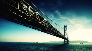San Francisco-Oakland Bay Bridge, California, photography, bridge, sea, water HD wallpaper