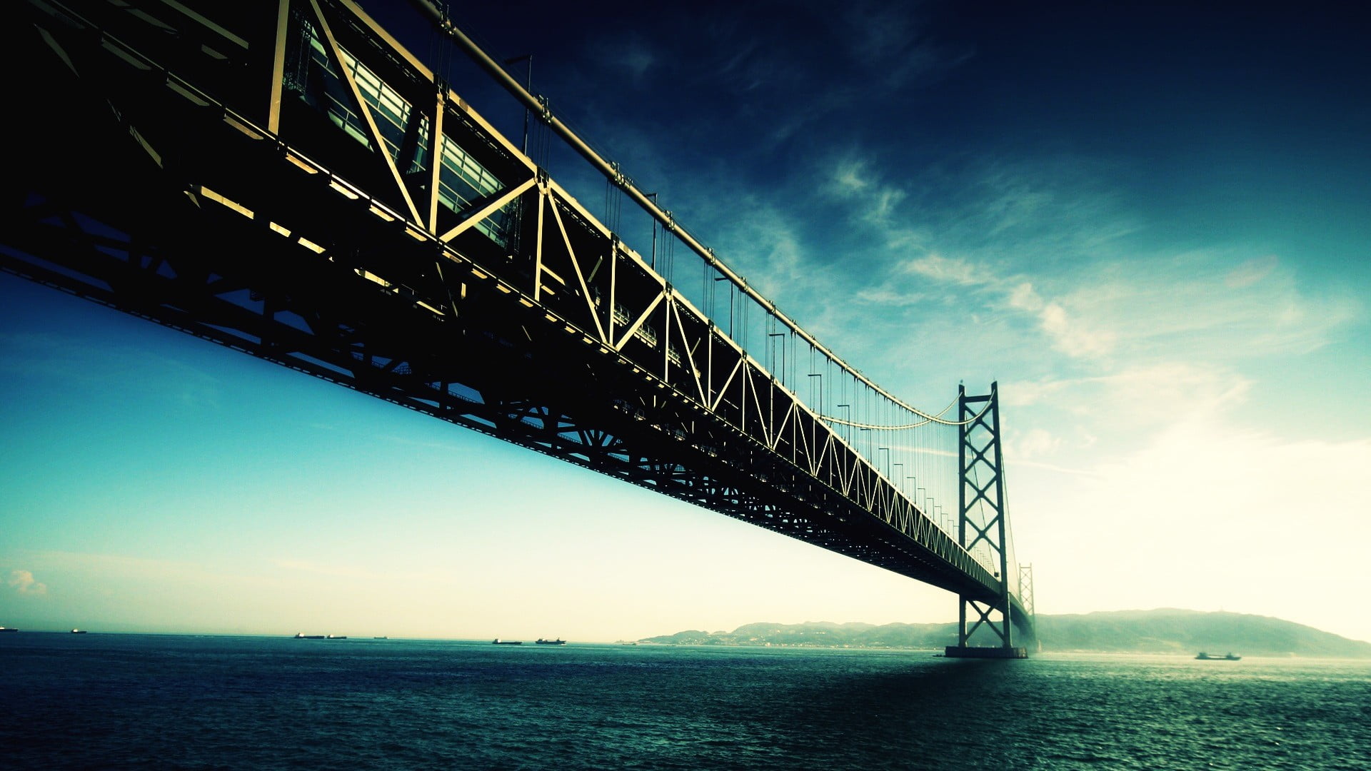 San Francisco-Oakland Bay Bridge, California, photography, bridge, sea, water