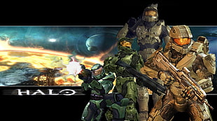 Halo digital wallpaper, Halo, Master Chief, video games, Bungie