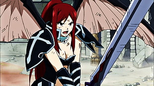 Erza from Fairytale, anime, Scarlet Erza, Fairy Tail HD wallpaper