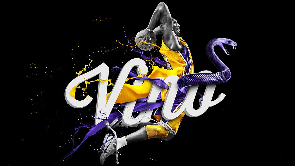 Kobe Bryant Vino poster HD wallpaper