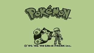 Nintendo Game Boy Pokemon game startup title screen