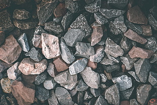 assorted stone lot, Stones, Form, Pebbles