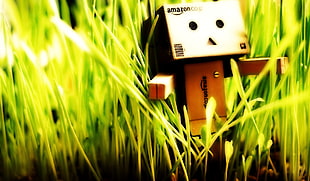 brown Amazon box robot illustration, Danbo
