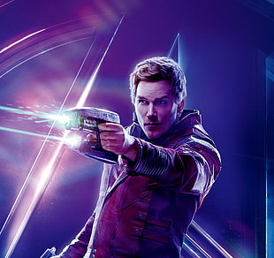 Star Lord poster, Avengers: Infinity War, Chris Pratt, Peter Quill HD wallpaper