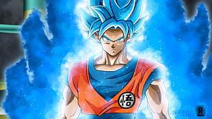 Super Saiyan God Goku illustration