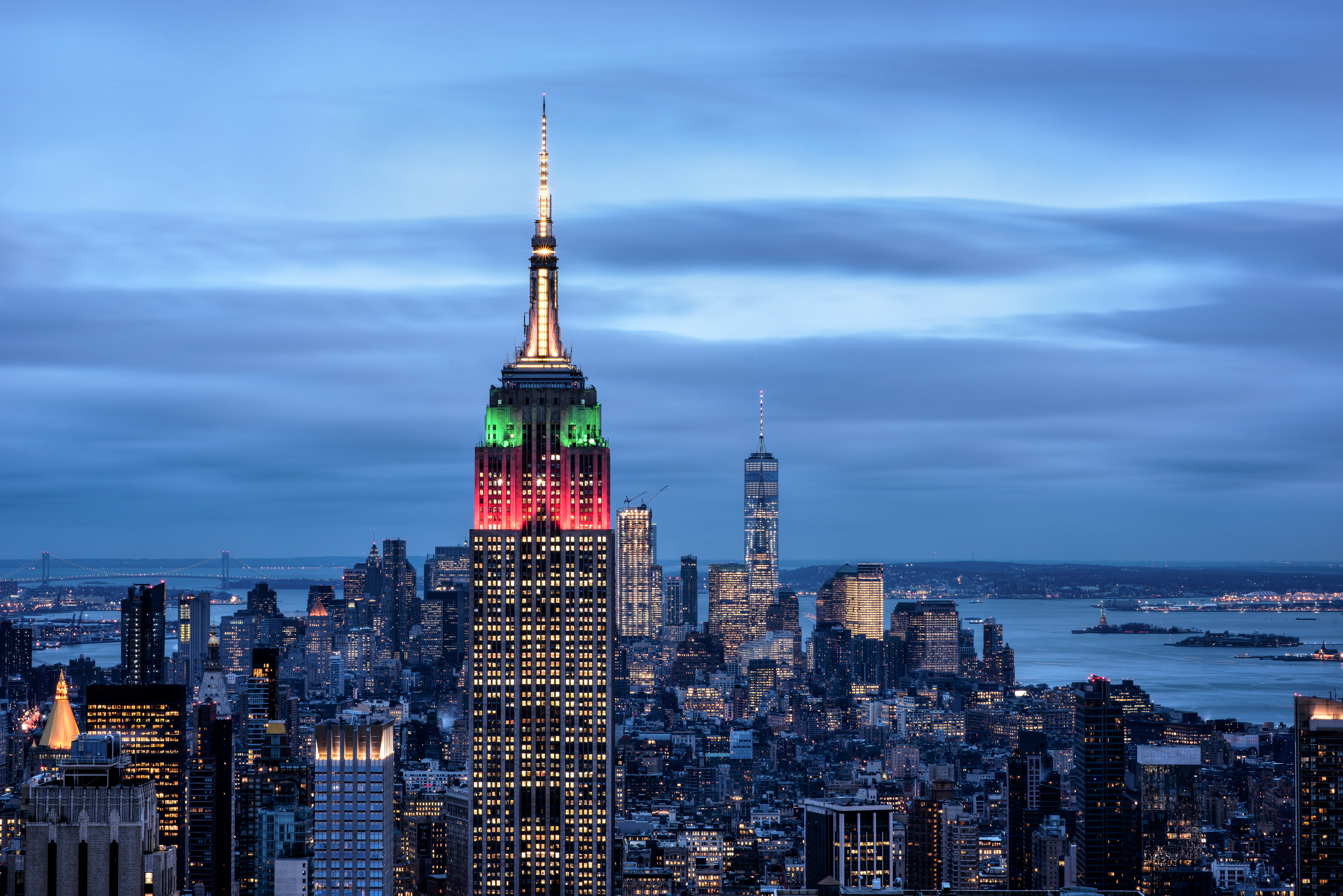 Empire State Building during night time HD wallpaper | Wallpaper Flare