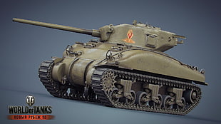 brown World of Tanks tank illustration, World of Tanks, tank, wargaming, video games HD wallpaper