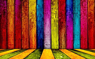 red, brown, orange, purple, blue, pink, and yellow multicolored striped digital wallpaper