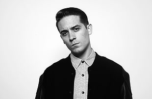 grayscale men's jacket, G-Eazy