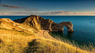brown cliff, landscape, nature HD wallpaper