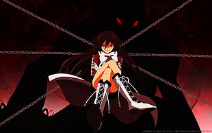 black haired female anime character digital wallpaper, anime, Pandora Hearts, Alice Baskerville