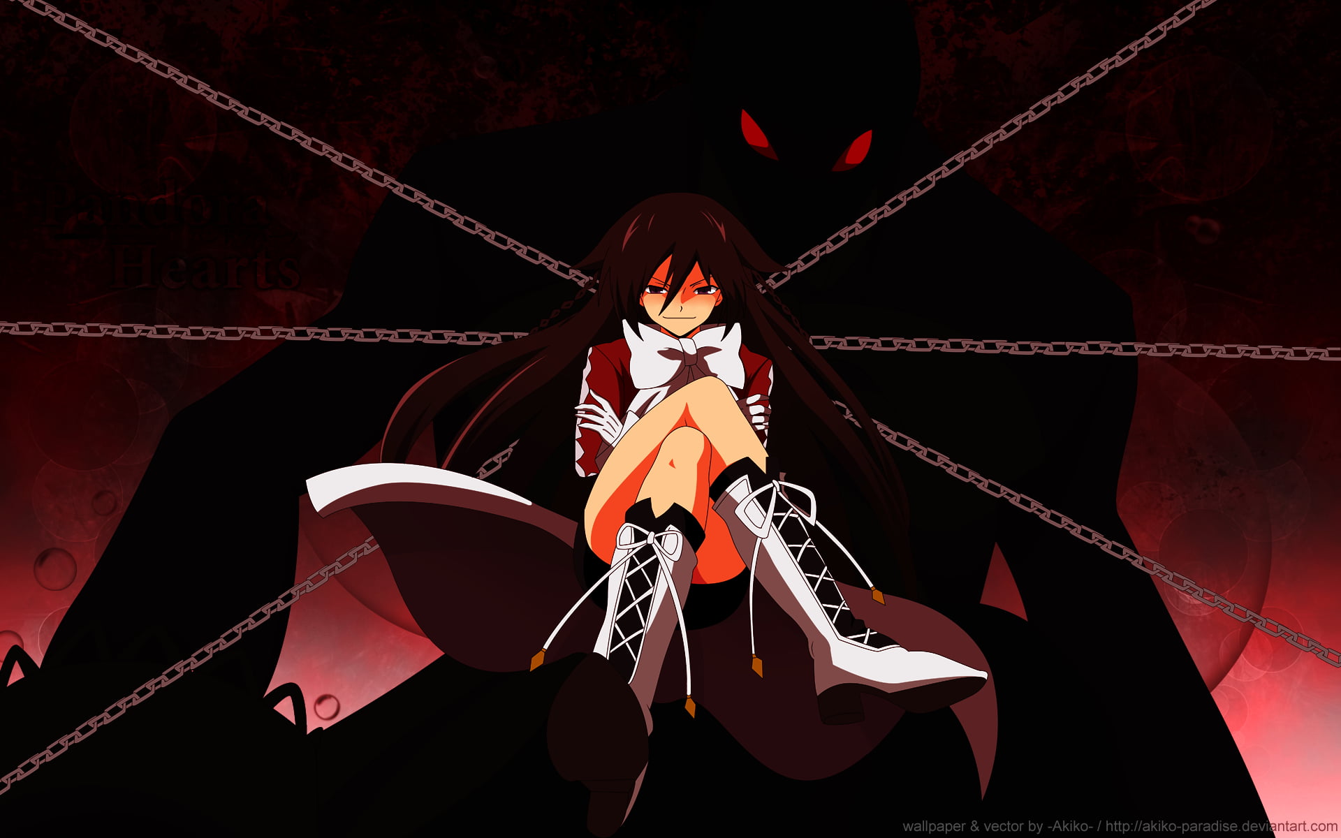 black haired female anime character digital wallpaper, anime, Pandora Hearts, Alice Baskerville