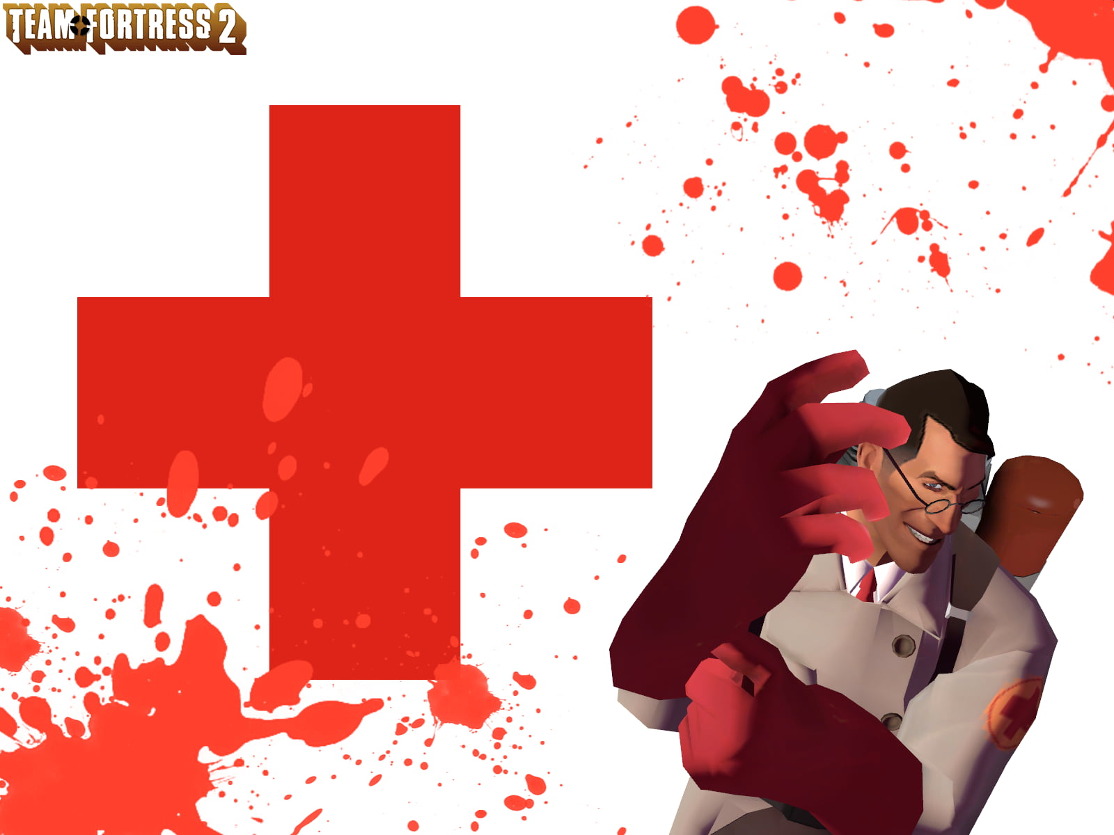 Team Fortress 2 game screenshot, video games, Team Fortress 2, Medic, blood