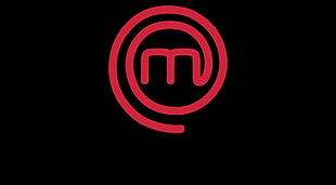 red and black M logo HD wallpaper