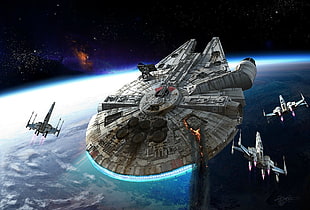 Star Wars Millennium Falcon, Star Wars HD wallpaper