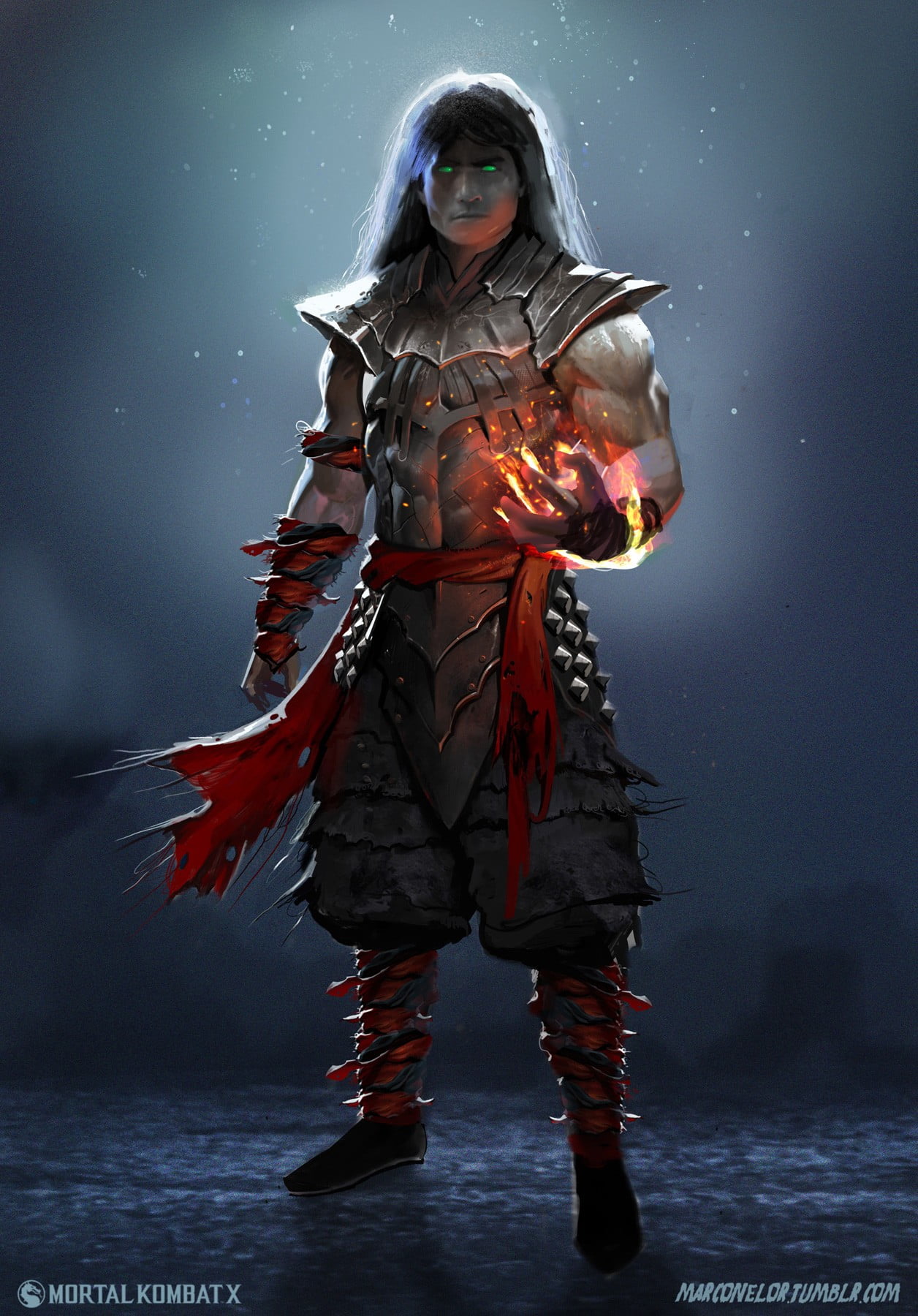 Mortal Kombat Liu Kang, Mortal Kombat X, concept art, digital art, artwork