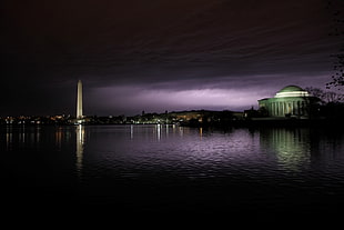 photo of Washington DC during nighttime HD wallpaper