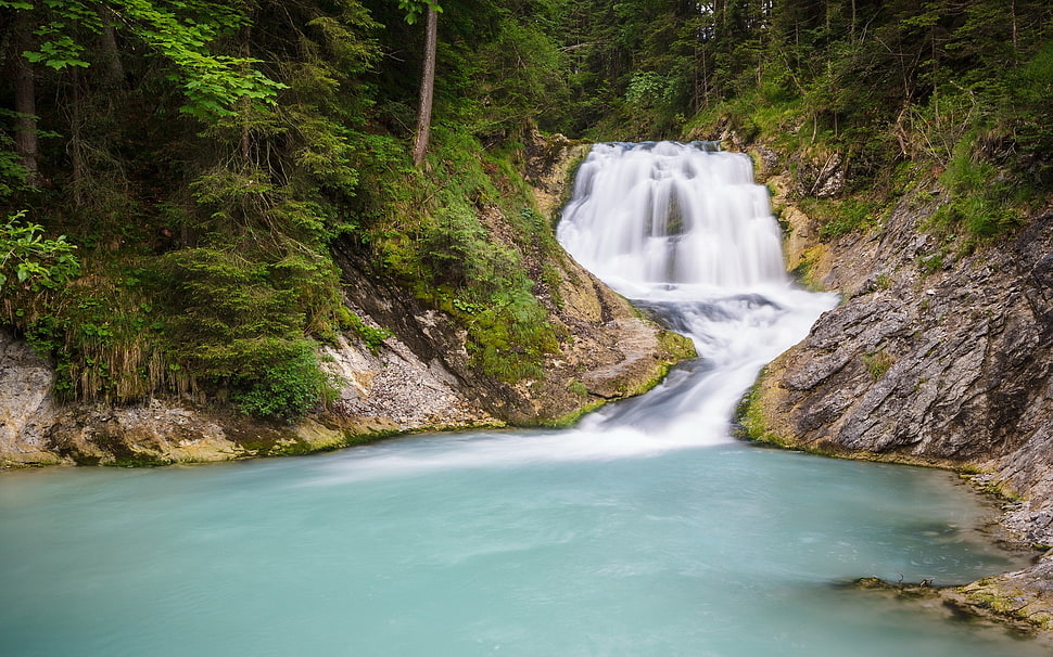 water falls HD wallpaper