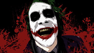 Joker illustration, movies, Batman, The Dark Knight, Joker