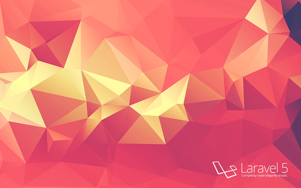 orange and red Larael 5 wallpaper, Laravel, simple, code, programming HD wallpaper