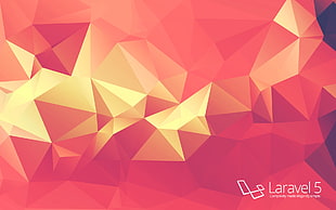 orange and red Larael 5 wallpaper, Laravel, simple, code, programming