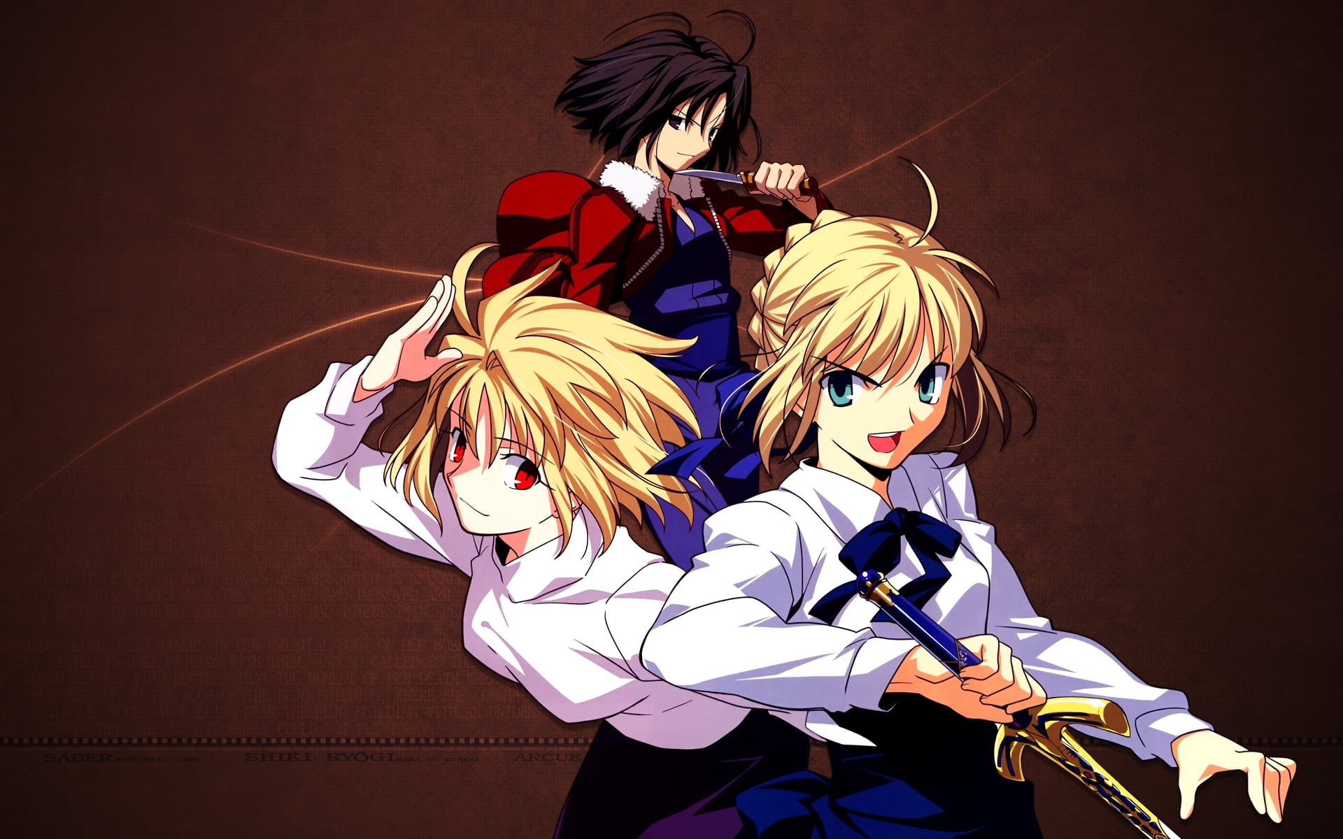 Type moon characters poster HD wallpaper | Wallpaper Flare