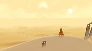 desert illustration, Journey (game), video games HD wallpaper