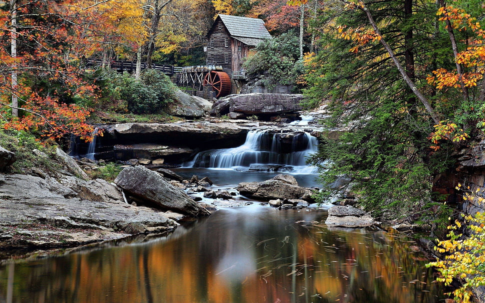 painting of falls HD wallpaper