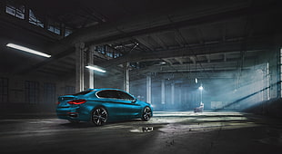 blue sedan, BMW, car, blue cars, vehicle HD wallpaper