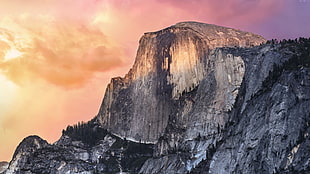 photo of mountain during daytime HD wallpaper