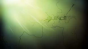 silence-text with brown background wallpaper, silence, typography
