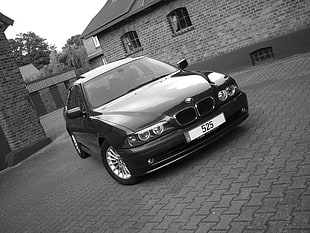 monochrome, car, E 39, BMW