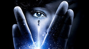 human's right eye, Star Trek, star trek discovery, science fiction, blue