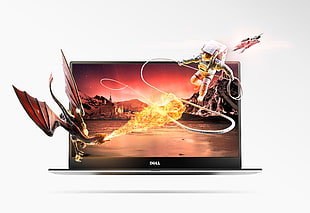 black Dell laptop HD wallpaper