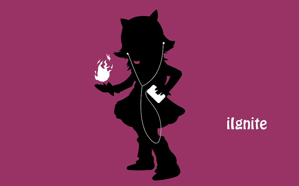 League of Legends Annie silhouette with text overlay, League of Legends, Annie (League of Legends) HD wallpaper