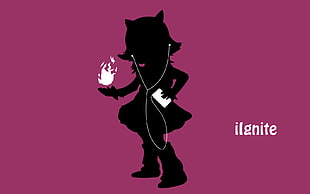 League of Legends Annie silhouette with text overlay, League of Legends, Annie (League of Legends)